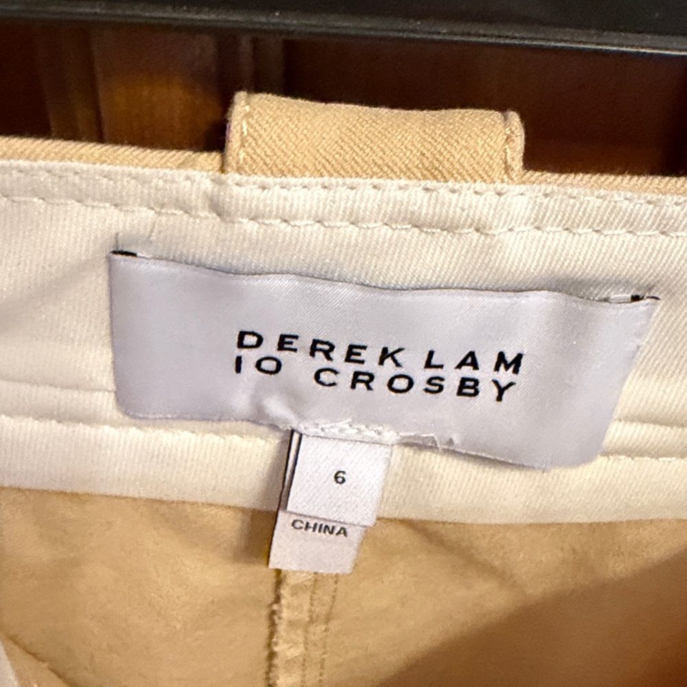 NWOT Derek Lam 10 Crosby Robyn Cream Capris - Picture 5 of 7